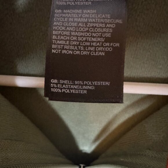 The North Face full zip sweatshirt green and coral red, women XS - Picture 6 of 6